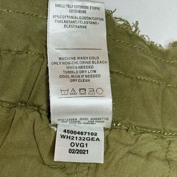 Hudson remi high rise paperbag straight leg pants in olive green size 30 - Picture 12 of 16